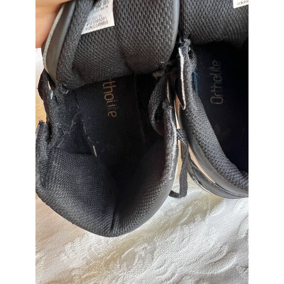 Adidas Hard Court Sneakers Shoes Childs Size 13 Black Athletic High Top - Picture 9 of 10